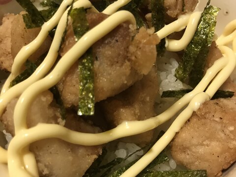 マヨ豚唐揚げ丼